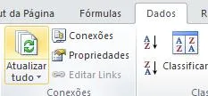 Excel obter dados externos da Web