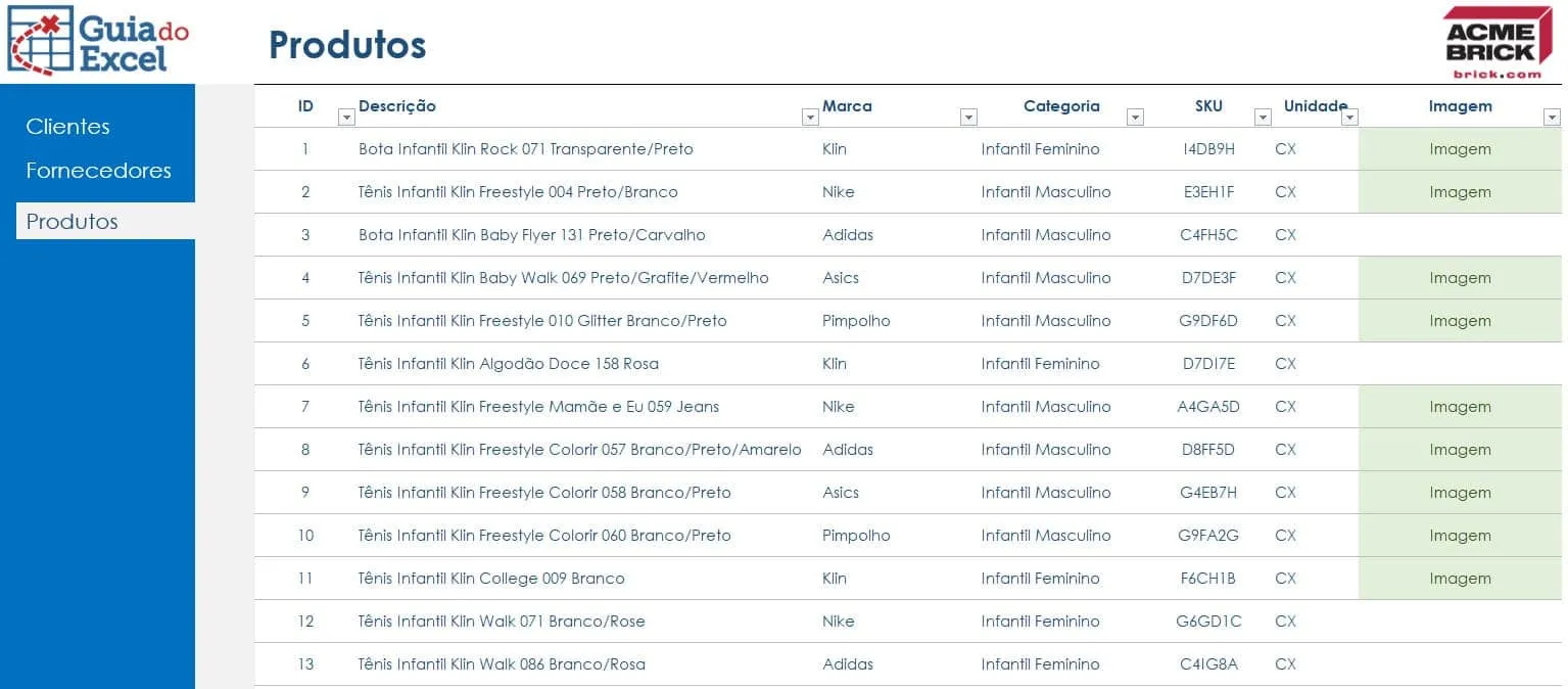 Planilha Cadastro com Imagens Excel VBA 1