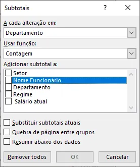 Como agrupar dados no Excel - Estrutura de Tópicos 5