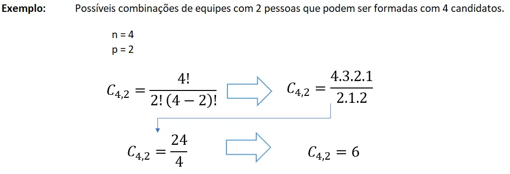 Como calcular combinação no Excel - Função Combin 4
