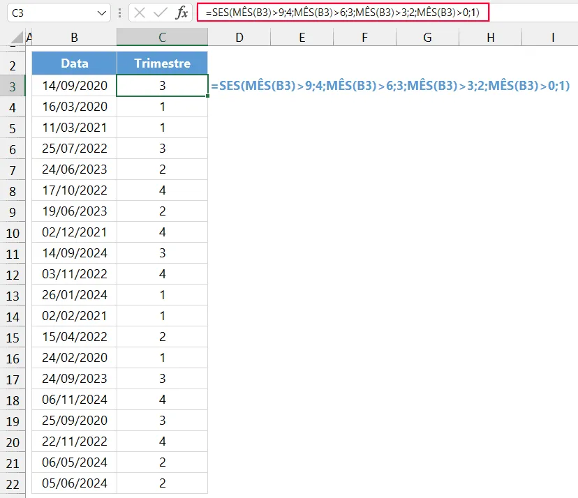 trimestre data excel 5