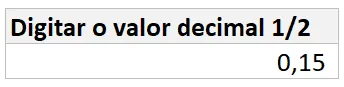 Como calcular porcentagem no Excel 1