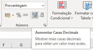 Como calcular porcentagem no Excel 13