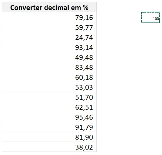 Como calcular porcentagem no Excel 5