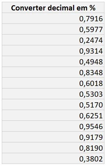 Como calcular porcentagem no Excel 7