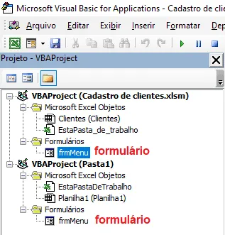 compartilhar formulários vba 2