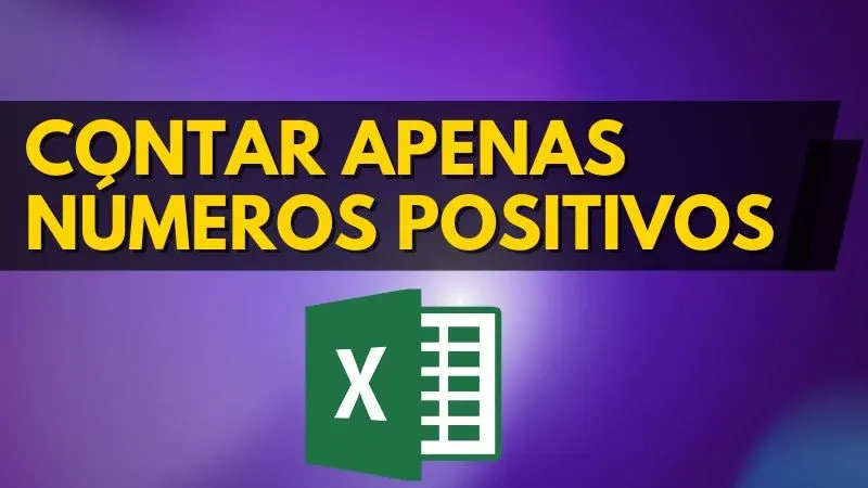 Como contar números positivos Excel