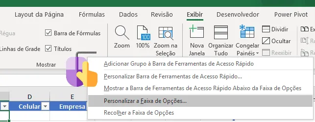 Como criar formulário automático no Excel 2