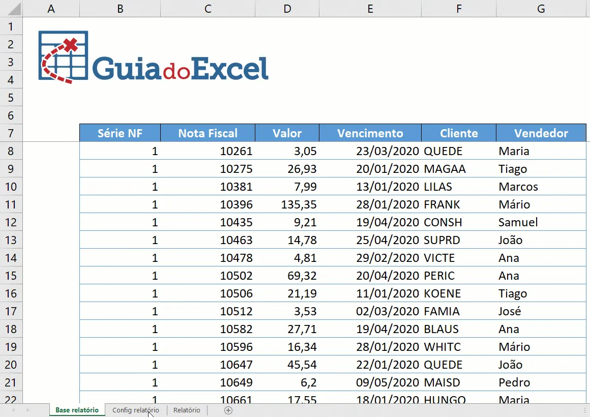 Como criar relatórios no Excel 2