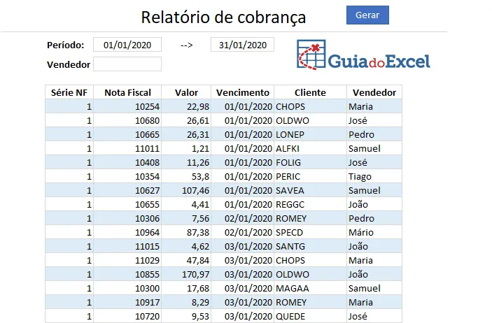 Como criar relatórios no Excel 5