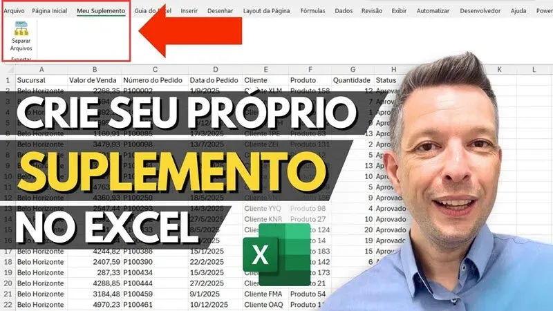 como criar suplemento excel