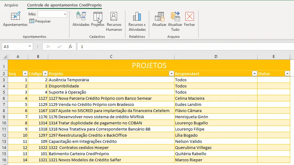 Como criar um login de acessos na planilha 3