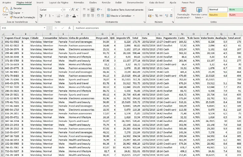 Como criar uma tabela dinâmica no Excel 3 (2)