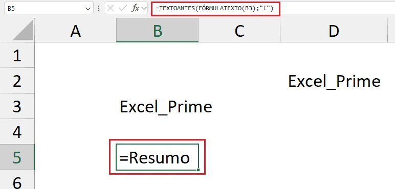 exibir o nome da planilha ativa 11