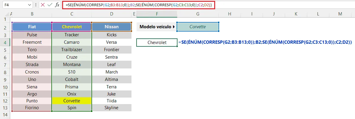 Como Fazer Busca invertida no excel 4