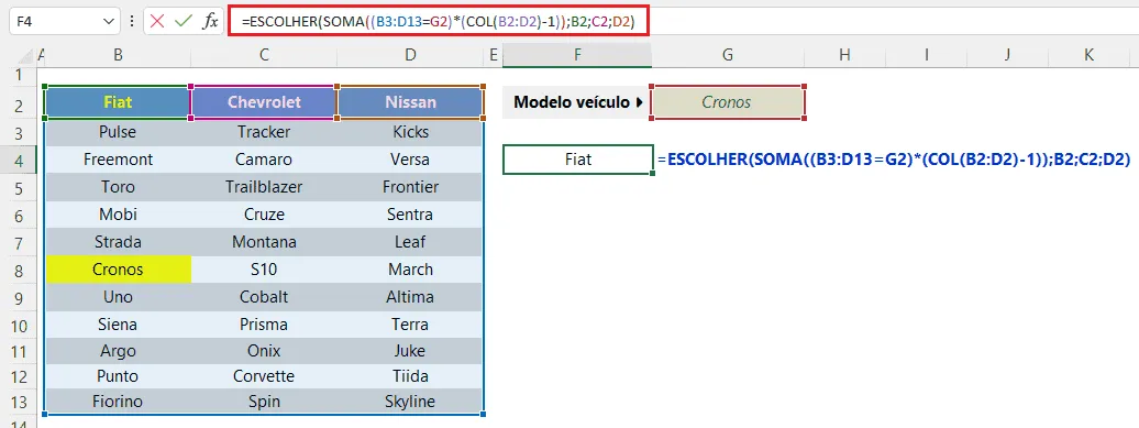 Como Fazer Busca invertida no excel 8