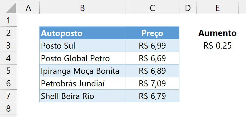 Como fazer colagem especial com operação matemática no Excel 1