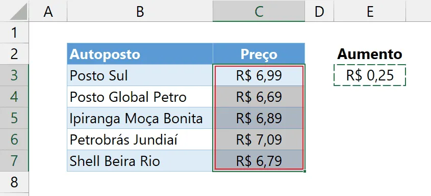 Como fazer colagem especial com operação matemática no Excel 3