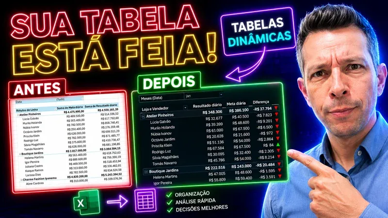Prévia: Tabelas Dinâmicas Lindas