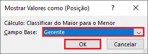 Como fazer um ranking numerado com tabela dinâmica no Excel 11