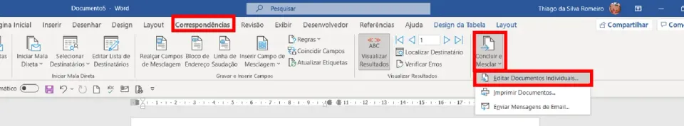 etiqueta word