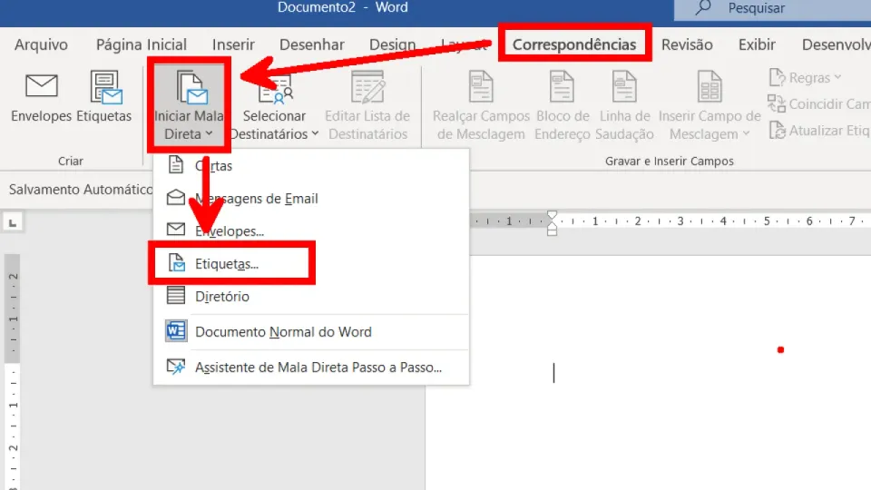 Como gerar etiquetas no Excel