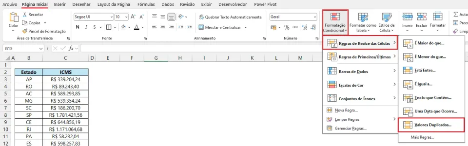 dados repetidos excel 3