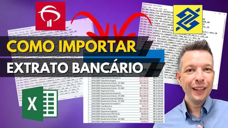 Prévia: Importar Extrato Bancário no Excel