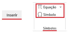 Como inserir equações e símbolos no Excel 1