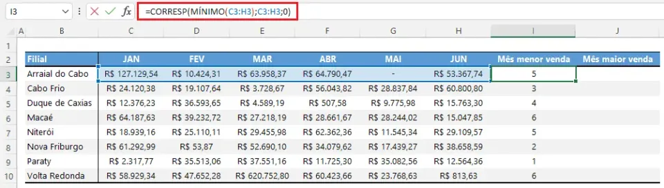 maior mês excel 4