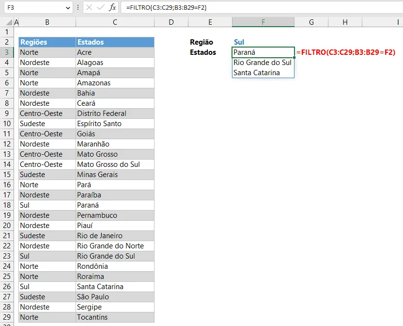 procv todos filtro excel 4