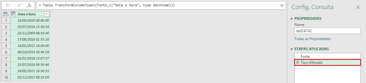 power query excel separar colunas