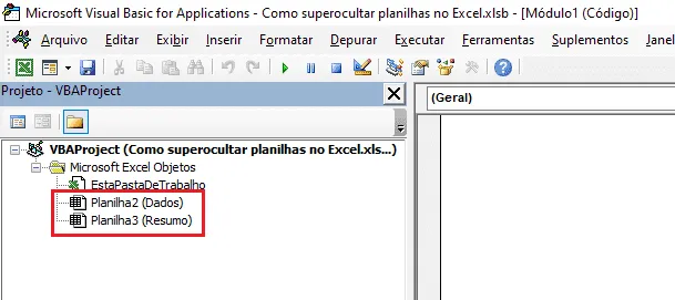 Super Ocultar Planilhas no Excel 5