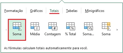 Como usar a Análise rápida no Excel 3