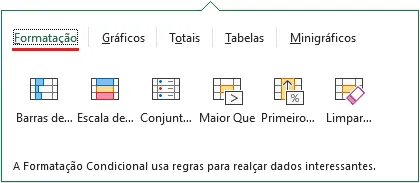 Como usar a Análise rápida no Excel 4
