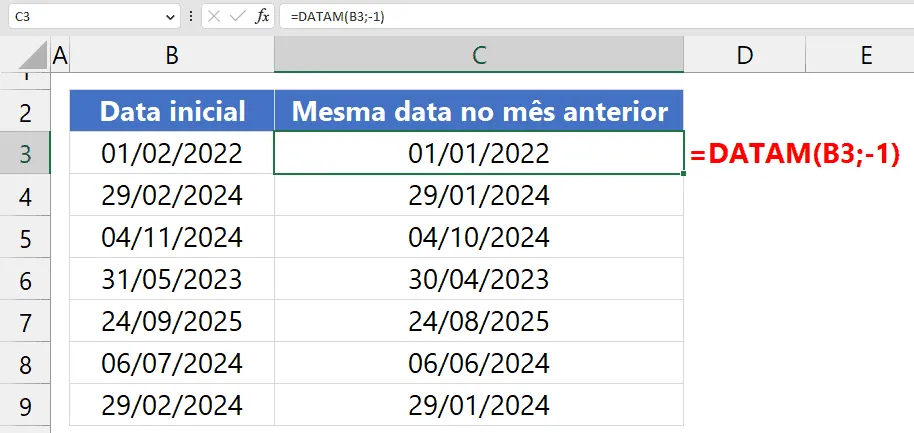 datam excel 2