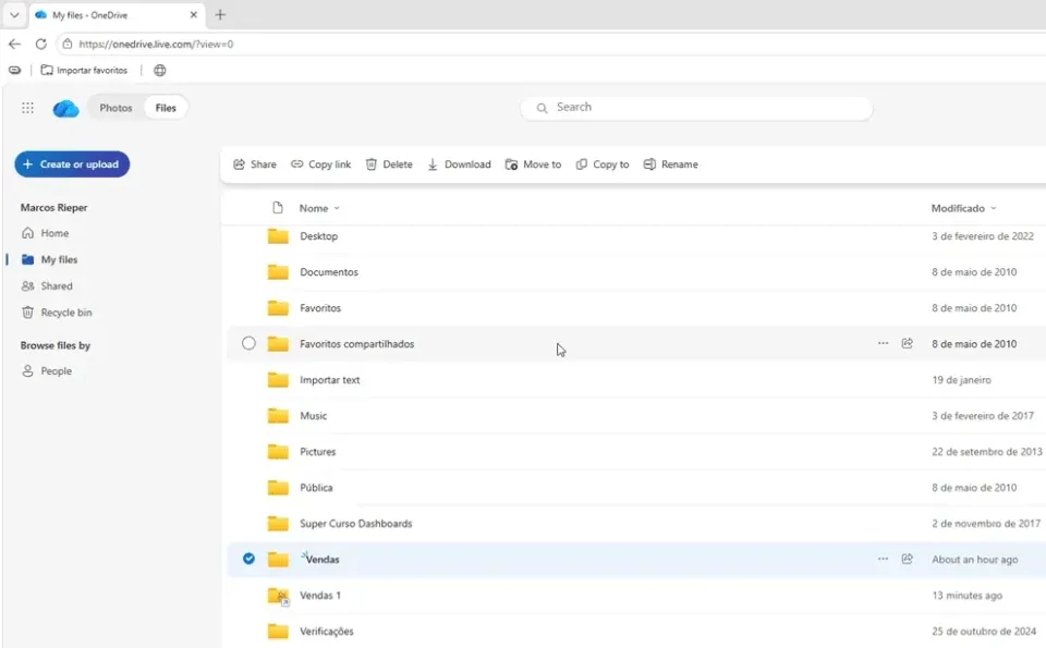 conectar onedrive no power query excel 1