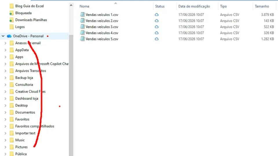 conectar onedrive no power query excel 2