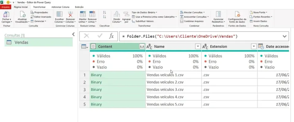 conectar onedrive no power query excel 3