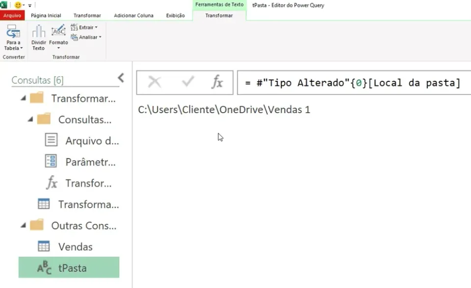 conectar onedrive no power query excel 8