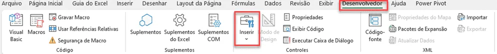controle de formulário excel 1