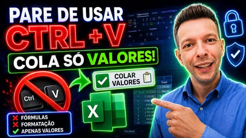 Permitir Colar Apenas Valores Excel