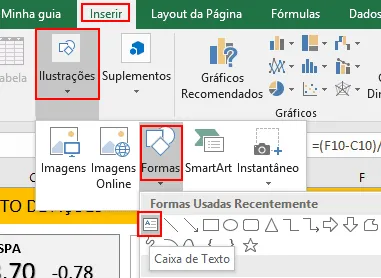 Cotações bovespa no Excel 14