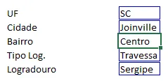 Cadastro de Clientes no Excel com Consulta de Endereço pelo CEP na Internet