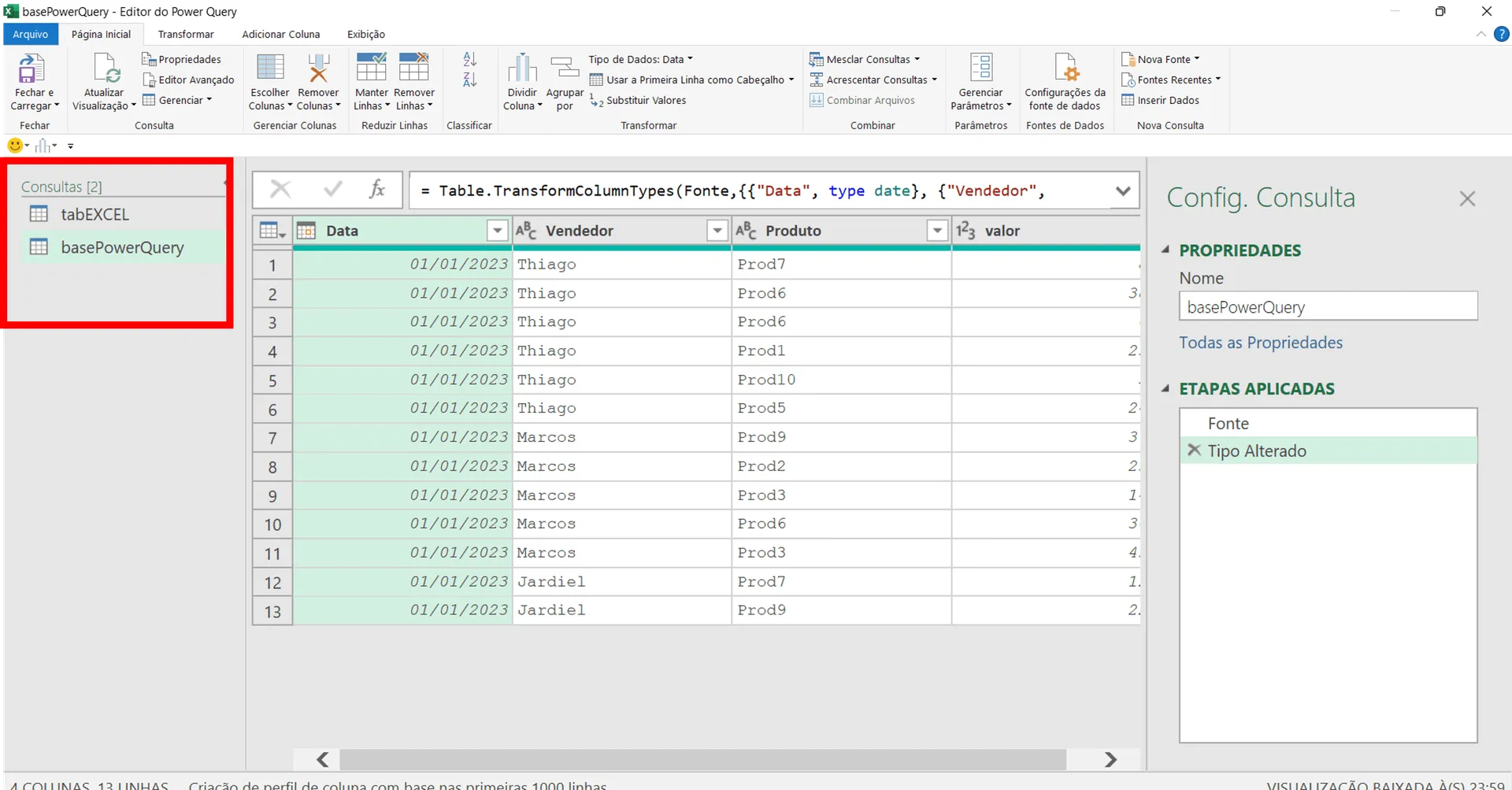 Guardar Histórico com Power Query no Excel 6