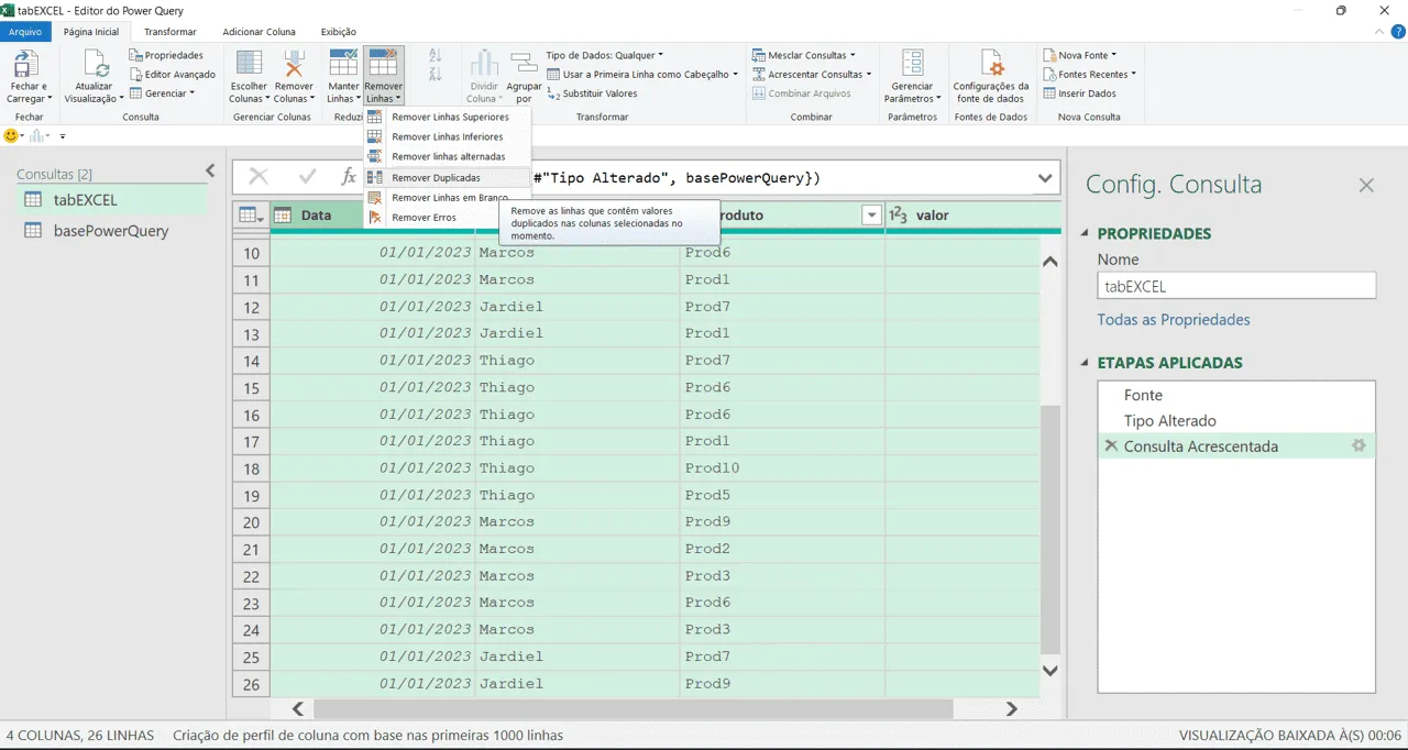 Guardar Histórico com Power Query no Excel 8