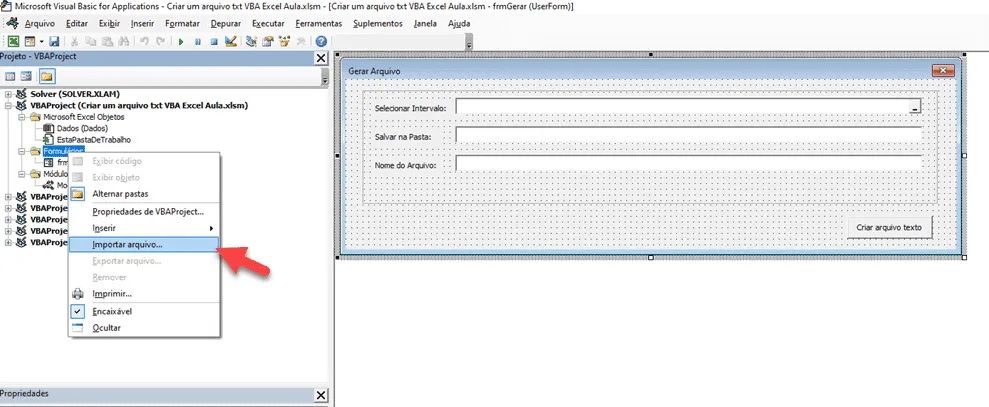 Criar um arquivo txt VBA Excel 6