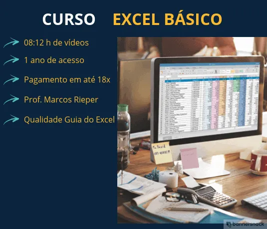 Curso de Excel Básico Guia do Excel