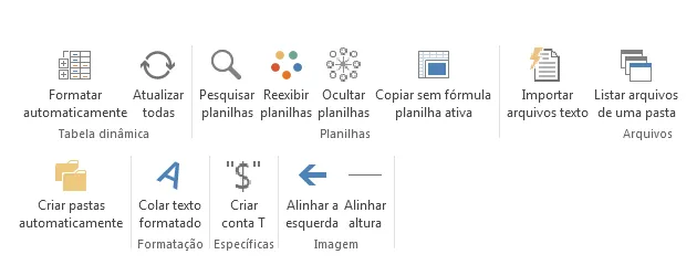 Faixa personalizada Guia do Excel