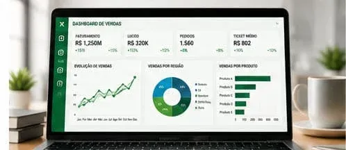 dashboard profissional excel